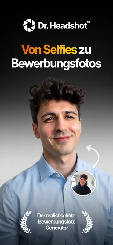 Dr Headshot: KI Bewerbungsfoto screenshot 1 of 4