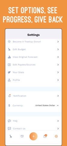 The Happy Giraffe Budget App screenshot