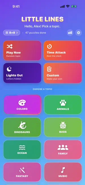 Little Lines: Word Search screenshot 1