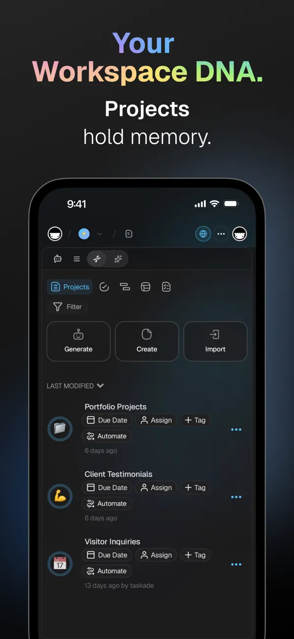#3. Taskade: AI Apps & Agents (iOS) By: Taskcade Inc.