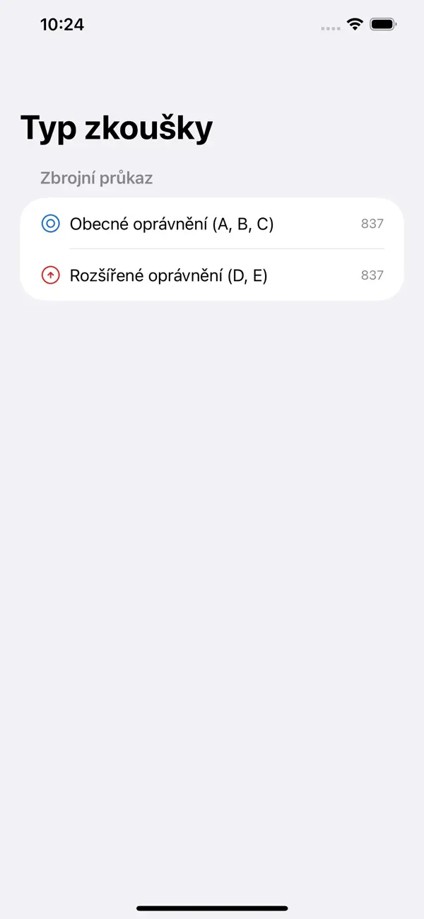 Screenshot #1 pour Zbrojní průkaz 2026