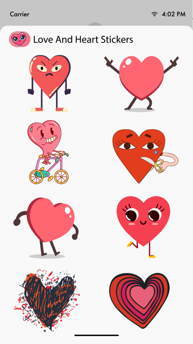 Screenshot #3 pour Love and Heart Stickers-Emojis