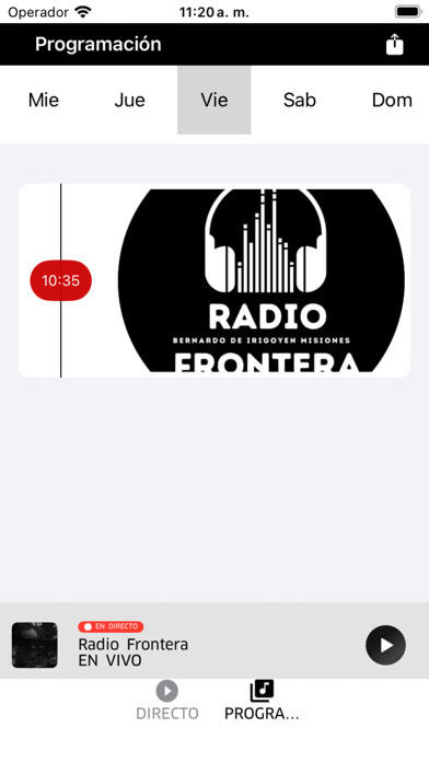 Radio Frontera Screenshot