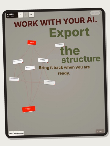 Rhizo: Freeform Mind Map iPad screenshot
