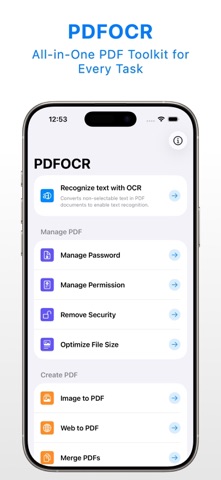 PDF OCR: Scanner & Editor Screenshot 1 of 4