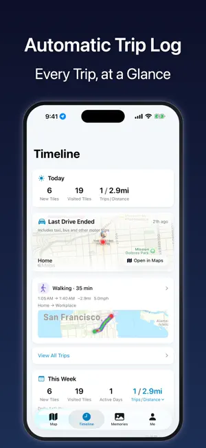 Loci: Auto Route Tracker & Map screenshot 2