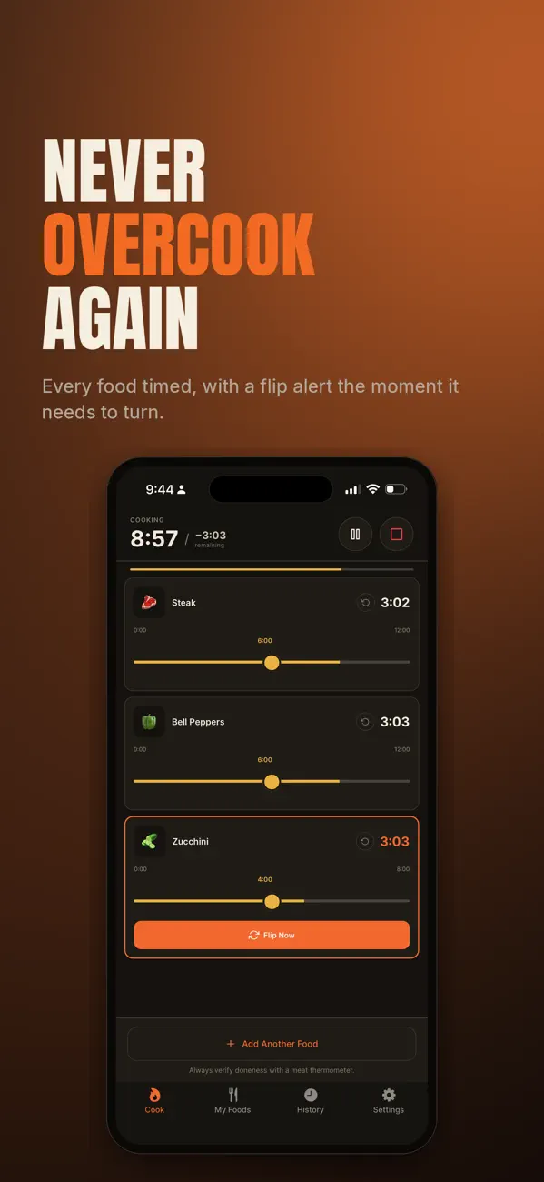 Screenshot #1 pour Grillkeeper: BBQ Grill Timer