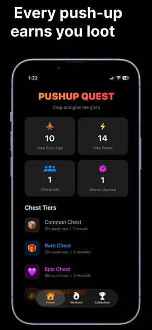 PushUp Quest: Fitness RPG screenshot 1