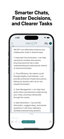 AM GPT iPhone screenshot