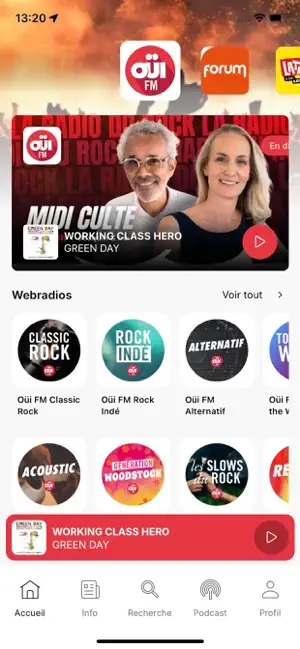 Oüi FM screenshot 1