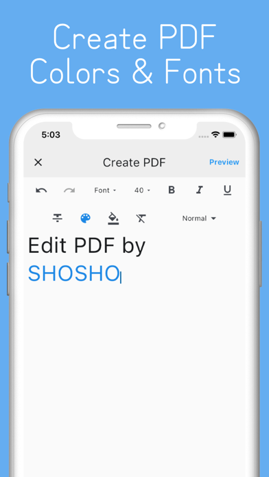 SHOSHO-Edit,Scan,Merge PDF Zip Screenshot