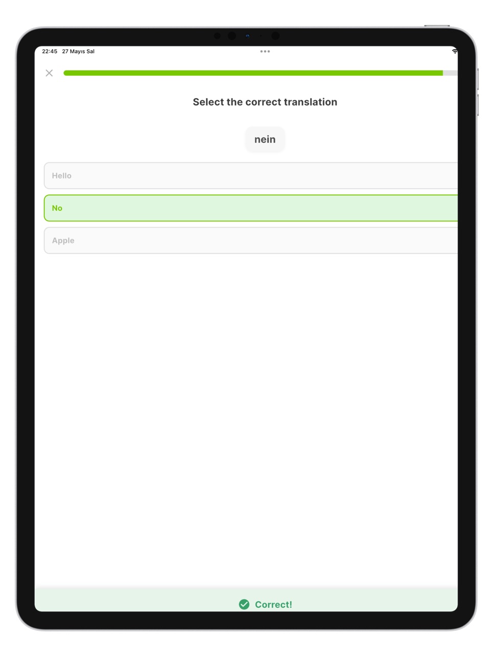 iPad screenshot
