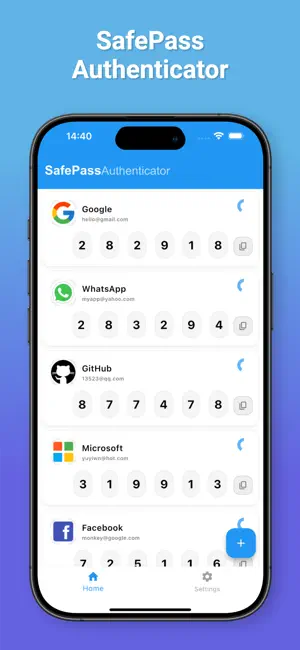 SafePass Authenticator - 2FA screenshot 1