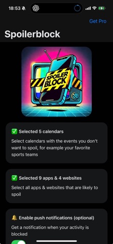 Spoilerblock: Events Despoiled iPhone screenshot