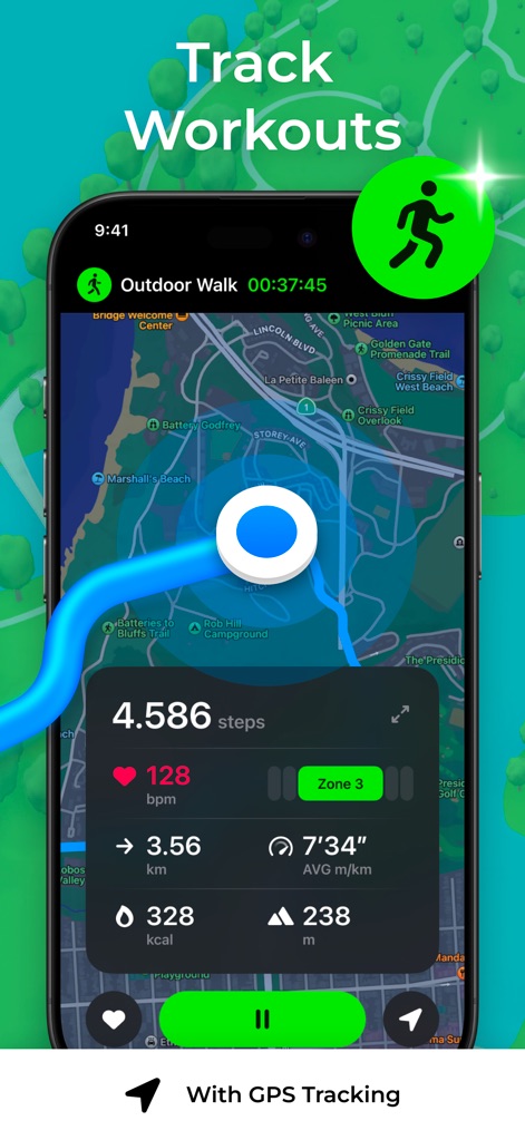 StepsApp Pedometer - Rastreio de Treinos