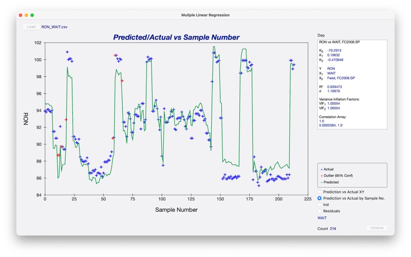 MultiRegression screenshot