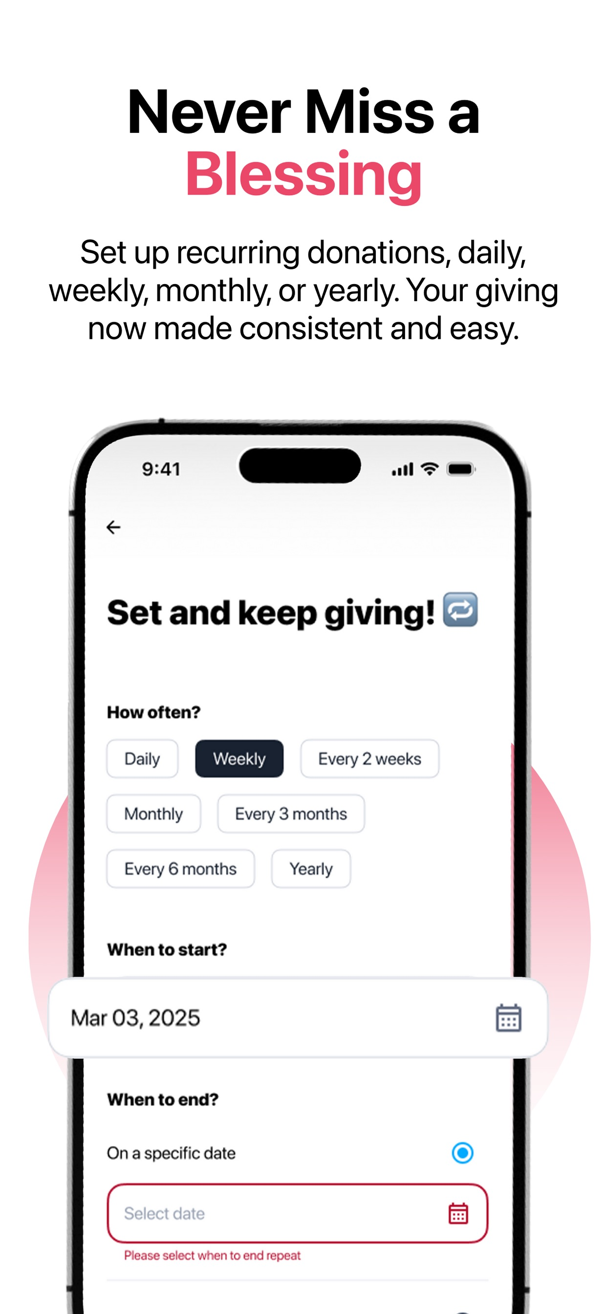 Feeling Blessed - Donation App screenshot 3