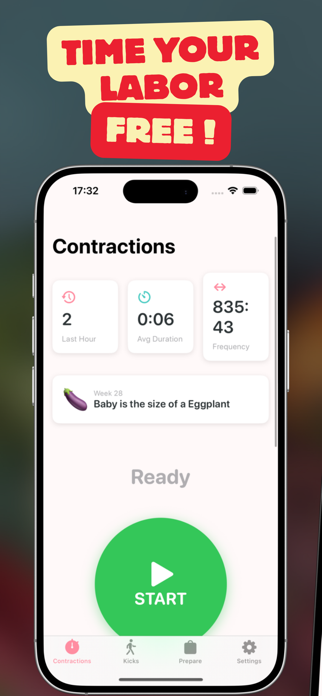 LaborGuard: Contraction Timer Screenshot 1 of 3