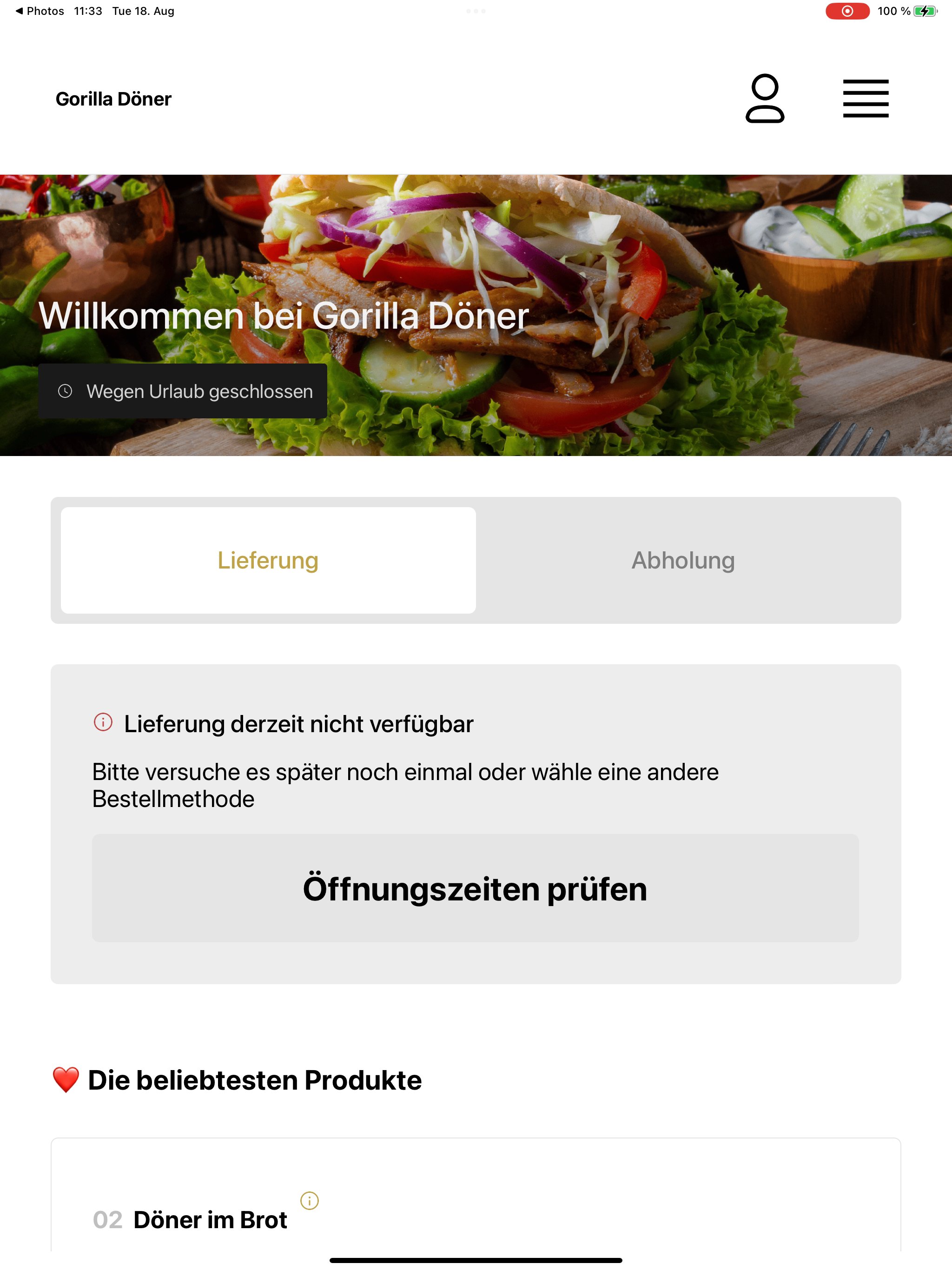 Gorilla Döner screenshot 13