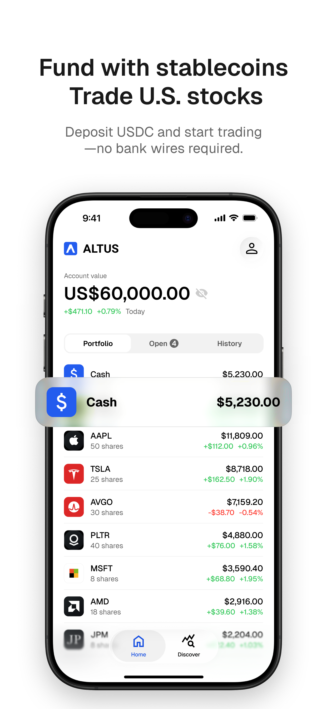 Altus: Buy Stocks with USDC