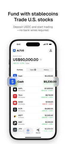 Altus: Buy Stocks with USDC Screenshot 1 of 5