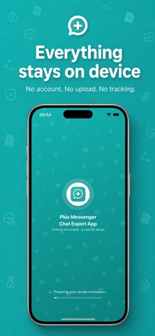 Plus Messenger Chat Export App
