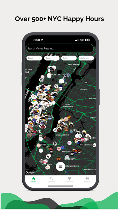 Clinq- Happy Hour App Screenshot