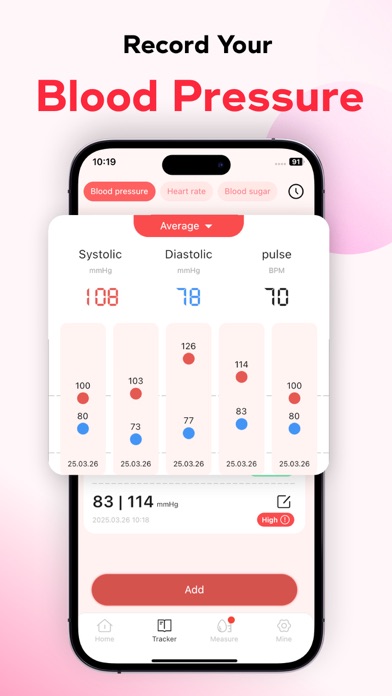 Screenshot #3 pour Blood Pressure APP-pulse track