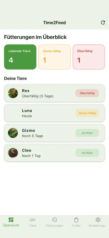 Time2Feed Mobile screenshot 2 of 6