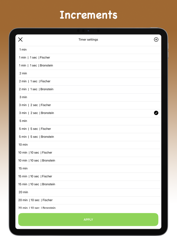 Chess Clock - Speed Timer iPad screenshot 3 - Utilities app