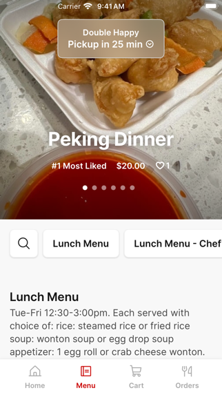Double Happy iPhone screenshot 2 - Food & Drink app