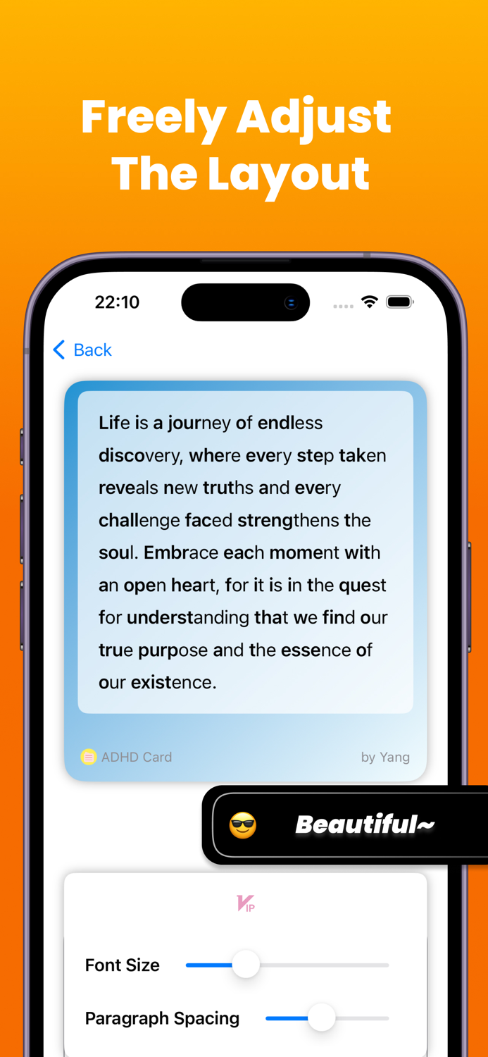 ADHD Card - Friendly to ADHDer