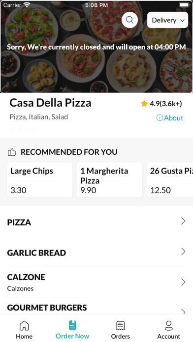 Casa Della Pizza. Screenshot