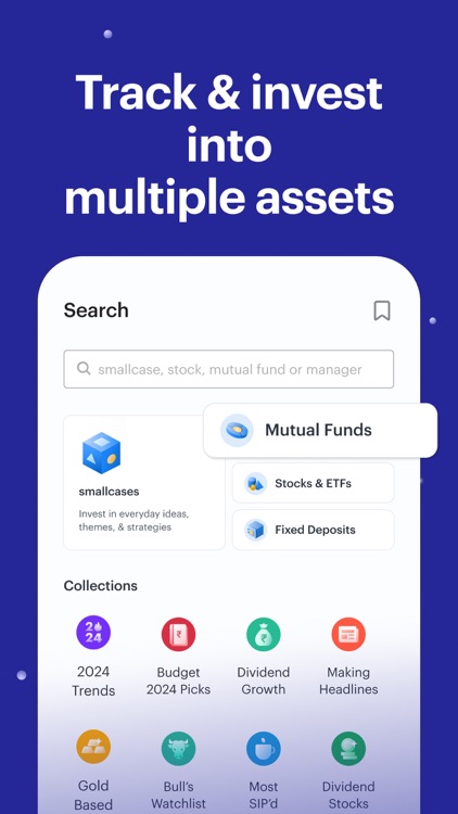 smallcase: Stocks, MFs, FDs