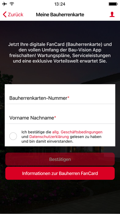 Bau-Vision Bauherrenkarte Screenshot