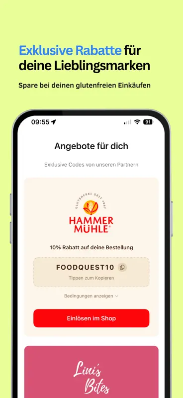 FoodQuest: Glutenfrei Essen screenshot 5 of 6