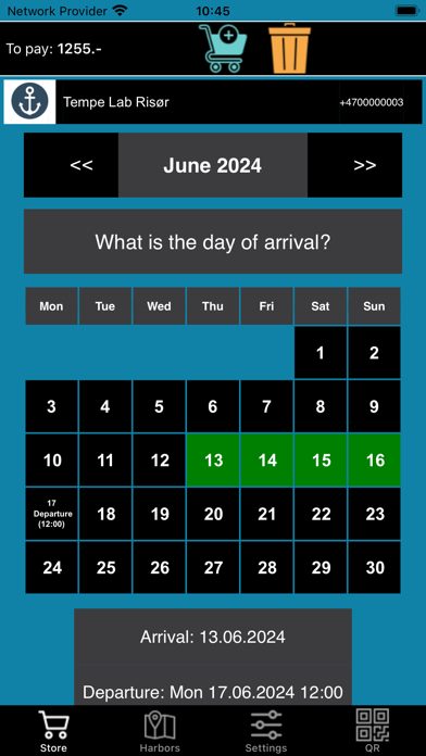 Marina Booking Screenshot