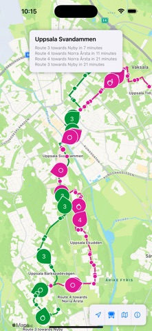 UL live map iPhone screenshot