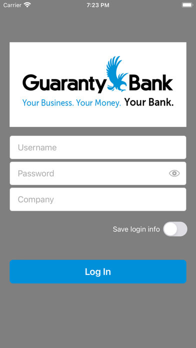 Guaranty Bank Business mRDC Screenshot