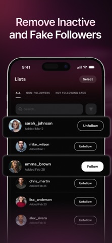 Followers Insights Reports screenshot
