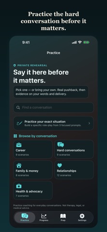 Poised: Conversation Coach iPhone screenshot