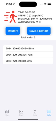 Walk companion screenshot