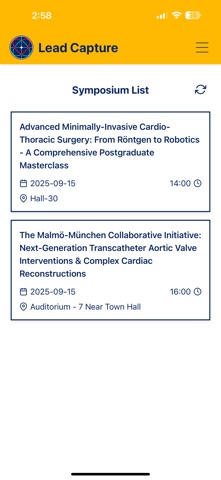 EACTS Lead Capture Screenshot 4 of 7