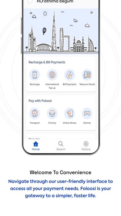Foloosi-Recharge, Bill Pay UAE Screenshot