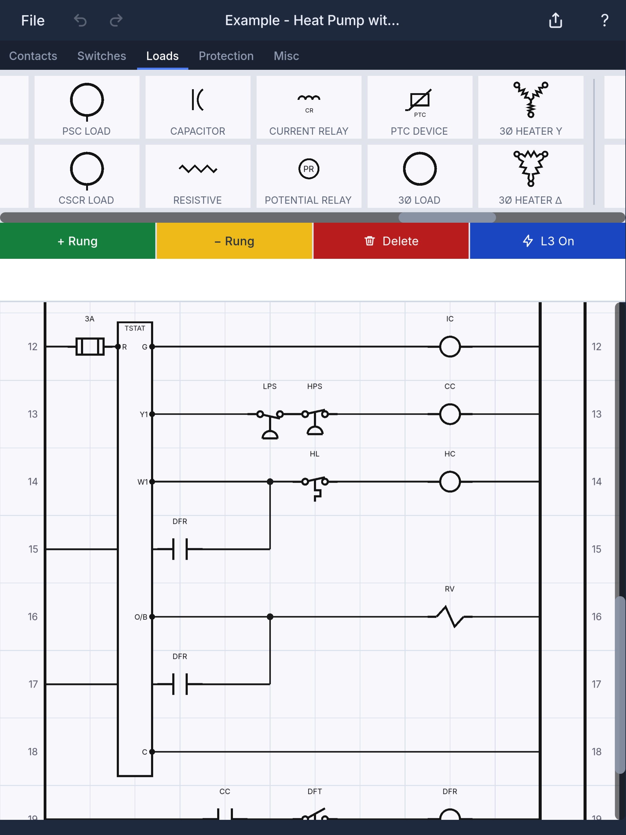 HVAC Ladder: Wiring Diagrams screenshot 6