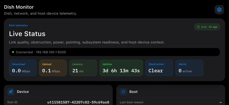 Dish Monitor screenshot 1 of 3