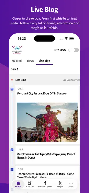 Glasgow 2026 Games iPhone screenshot 4