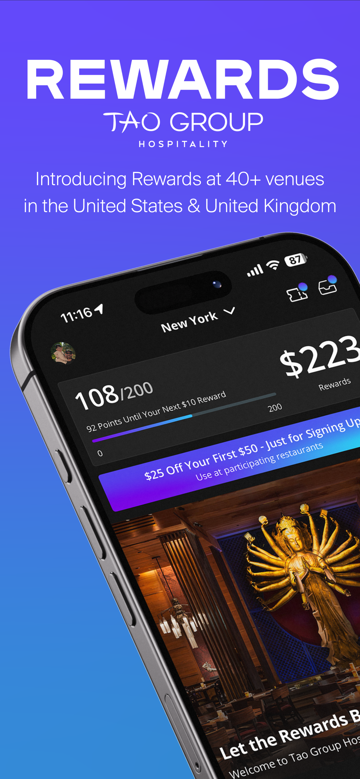 Tao Group Hospitality Rewards