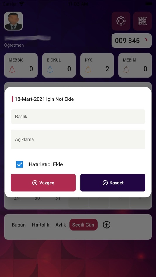 #8. MEB Ajanda (iOS) Bởi: T.C. Milli Egitim Bakanligı