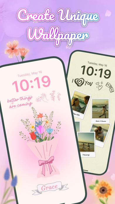 Flower Language: DIY Wallpaper Screenshot